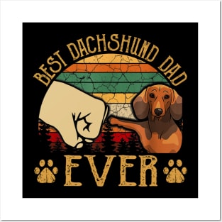 Best Dachshund Dad Ever Vintage Posters and Art